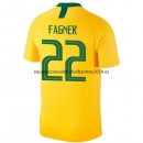Nuevo Camisetas Brasil 1ª Equipación 2018 Fagner Baratas