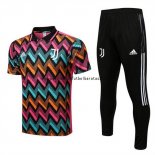 Nuevo Conjunto Completo Polo Juventus 22/23 Rojo Negro Baratas