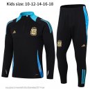 Nuevo Conjunto Completo Sudadera Entrenamiento Niños Argentina 2024 Negro Azul Baratas Nuevo Conjunto Completo Sudadera Entrenamiento Niños Argentina 2024 Negro Azul Baratas