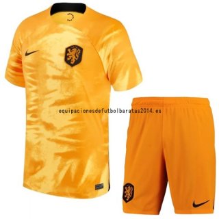 Nuevo 1ª Conjunto De Niños Países Bajos 2022 Naranja Baratas