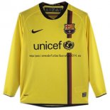Nuevo 2ª Manga Larga Barcelona Retro 2008 2009 Amarillo Baratas Nuevo 2ª Manga Larga Barcelona Retro 2008 2009 Amarillo Baratas