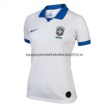 Nuevo Camisetas Mujer Brasil 2ª Blanco Liga 2019 Baratas