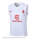 Nuevo Entrenamiento Sin Mangas AC Milan 23/24 Blanco Rojo Baratas Nuevo Entrenamiento Sin Mangas AC Milan 23/24 Blanco Rojo Baratas