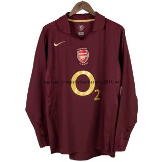 Nuevo 1ª Manga Larga Arsenal Retro 2005 2006 Rojo Baratas