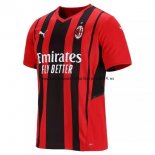 Nuevo Camiseta AC Milan 1ª Liga 21/22 Baratas