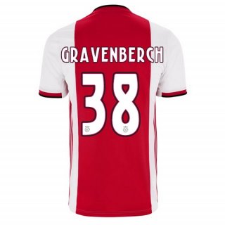 Nuevo Camisetas Ajax 1ª Liga 19/20 Gravenberch Baratas