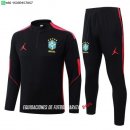 Nuevo Conjunto Completo Sudadera Entrenamiento Brasil 2026 Negro Rosa Baratas Nuevo Conjunto Completo Sudadera Entrenamiento Brasil 2026 Negro Rosa Baratas