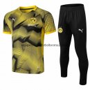 Nuevo Camisetas Conjunto Completo Borussia Dortmund Entrenamiento 18/19 Amarillo Negro Baratas