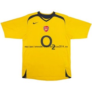 Nuevo 2ª Camiseta Arsenal Retro 2005 2006 Amarillo Baratas