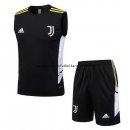 Nuevo Entrenamiento Sin Mangas Conjunto Completo Juventus 2022 2023 Negro Blanco Baratas