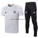 Nuevo Camiseta Entrenamiento Conjunto Completo Alemania 2020 Gris Negro