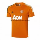 Nuevo Camisetas Entrenamiento Manchester United 20/21 Naranja Baratas
