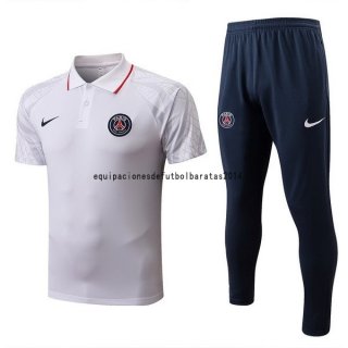 Nuevo Conjunto Completo Polo Paris Saint Germain 22/23 Blanco Azul Marino Baratas