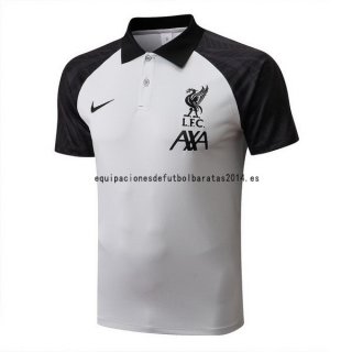 Nuevo Polo Liverpool 22/23 Blanco Negro Baratas