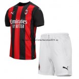 Nuevo Camisetas AC Milan 1ª Liga Niños 20/21 Baratas