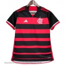 Nuevo 1ª Camiseta Mujer Flamengo 24/25 Rojo Negro Baratas