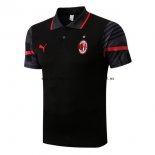 Nuevo Polo AC Milan 22/23 Negro Rojo Baratas