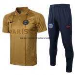 Nuevo Camisetas Conjunto Completo Polo Paris Saint Germain 21/22 Amarillo Negro Baratas