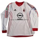 Nuevo 2ª Manga Larga AC Milan Retro 2002 2003 Blanco Baratas