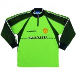 Nuevo Portero Camiseta Manga Larga Manchester United Retro 1998/1999 Verde Baratas Nuevo Portero Camiseta Manga Larga Manchester United Retro 1998/1999 Verde Baratas