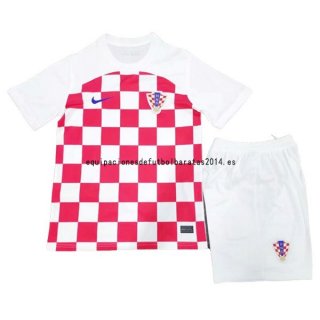 Nuevo Camiseta 1ª Equipación Conjunto De Niños Croacia 2022 Baratas
