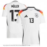 Nuevo NO.13 Müller Tailandia 1ª Camiseta Alemania 2024 Blanco Baratas Nuevo NO.13 Müller Tailandia 1ª Camiseta Alemania 2024 Blanco Baratas