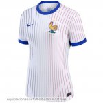 Nuevo 2ª Camiseta Mujer Francia 2024 Blanco Baratas Nuevo 2ª Camiseta Mujer Francia 2024 Blanco Baratas