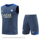 Nuevo Entrenamiento Sin Mangas Conjunto Completo Inter Milan 24/25 Gris I Azul Baratas Nuevo Entrenamiento Sin Mangas Conjunto Completo Inter Milan 24/25 Gris I Azul Baratas