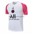 Nuevo Camisetas Entrenamiento Paris Saint Germain 21/22 Blanco Rosa Baratas