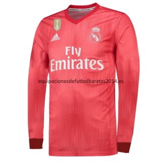 Nuevo Camisetas Manga Larga Real Madrid 3ª Liga 18/19 Baratas