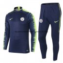 Nuevo Camisetas Chaqueta Conjunto Completo Manchester City Ninos Azul Liga 18/19 Baratas