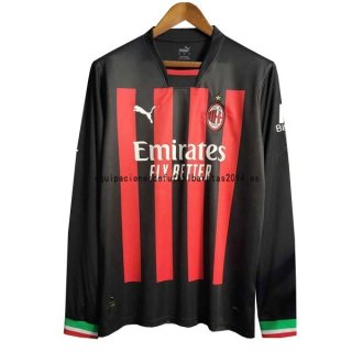 Nuevo 1ª Camiseta Manga Larga AC Milan 22/23 Baratas