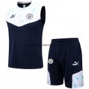 Nuevo Entrenamiento Sin Mangas Conjunto Completo Manchester City 2022 2023 Azul Blanco Baratas