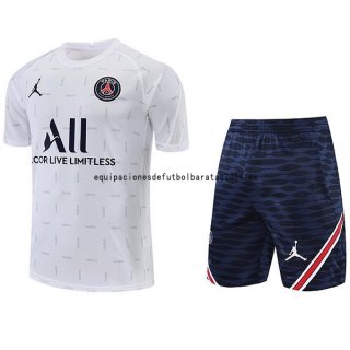 Nuevo Entrenamiento Conjunto Completo Paris Saint Germain 22/23 Blanco Azul Baratas