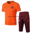 Nuevo Camisetas Barcelona Conjunto Completo Entrenamiento 18/19 Naranja Baratas