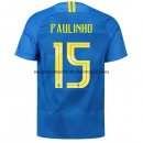 Nuevo Camisetas Brasil 2ª Equipación 2018 Paulinho Baratas