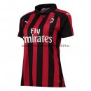 Nuevo Camisetas Mujer AC Milan 1ª Liga 18/19 Baratas