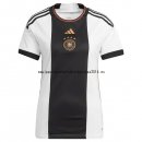 Nuevo 1ª Camiseta Mujer Alemania 2022 Blanco Negro Baratas Nuevo 1ª Camiseta Mujer Alemania 2022 Blanco Negro Baratas