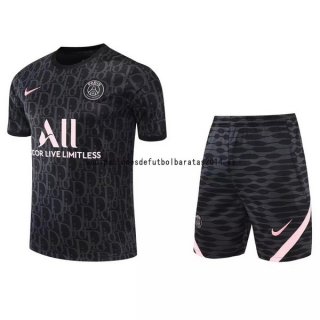 Nuevo Entrenamiento Conjunto Completo Paris Saint Germain 22/23 Negro Rosa Baratas