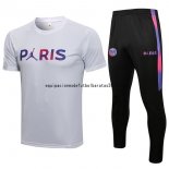 Nuevo Entrenamiento Conjunto Completo Paris Saint Germain 21/22 Blanco Purpura Baratas