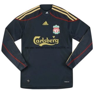 Nuevo Camiseta 1ª Liga Manga Larga Liverpool Retro 2009/2010 Baratas