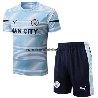 Nuevo Entrenamiento Conjunto Completo Manchester City 22/23 I Azul Baratas