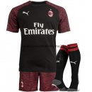 Nuevo Camisetas (Pantalones+Calcetines) AC Milan 3ª Liga 18/19 Baratas