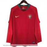 Nuevo 1ª Camiseta Manga Larga Portugal Retro 2018 Rojo Baratas Nuevo 1ª Camiseta Manga Larga Portugal Retro 2018 Rojo Baratas