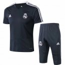 Nuevo Camisetas Conjunto Completo Real Madrid Entrenamiento 19/20 Negro Baratas