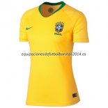 Nuevo Camisetas Mujer Brasil 1ª Liga 2018 Baratas