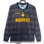 Nuevo Camiseta 3ª Equipación Manga Larga Inter Milán Retro 1997 1998 Baratas Nuevo Camiseta 3ª Equipación Manga Larga Inter Milán Retro 1997 1998 Baratas