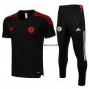 Nuevo Entrenamiento Conjunto Completo Bayern Múnich 21/22 Negro Rojo Baratas