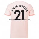 Nuevo Camisetas Manchester United 2ª Liga 18/19 Ander Herrera Baratas