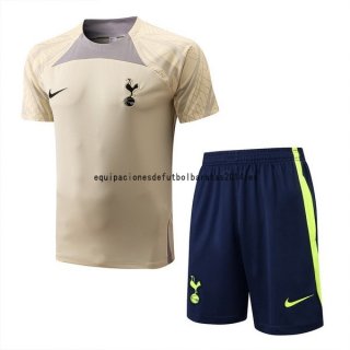 Nuevo Entrenamiento Conjunto Completo Tottenham Hotspur 22/23 Amarillo I Negro Baratas